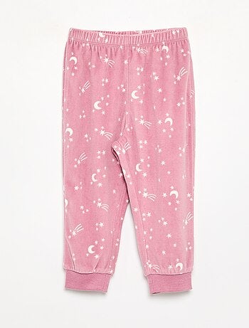 Lot de 2 pyjamas 2 pièces en polaire imprimé