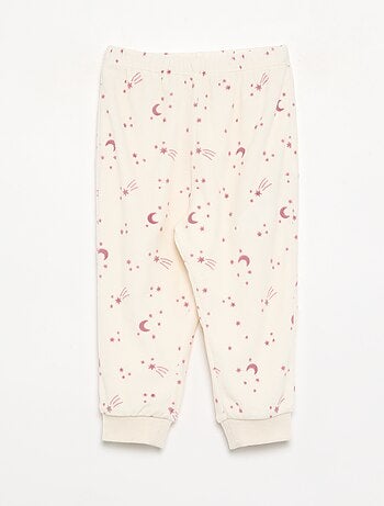 Lot de 2 pyjamas 2 pièces en polaire imprimé
