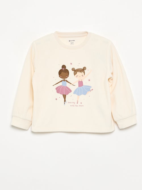 Lot de 2 pyjamas 2 pièces en polaire imprimé - Kiabi Lot de 2 pyjamas 2 pièces en polaire imprimé - Kiabi