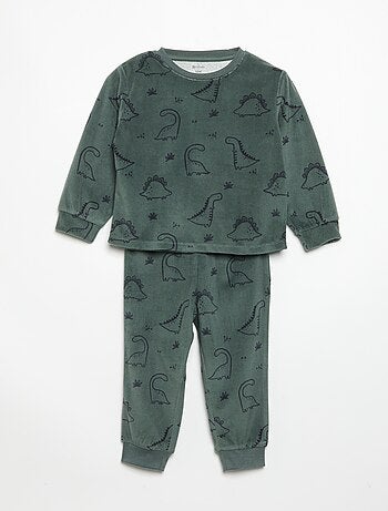 Lot de 2 pyjamas 2 pièces en polaire imprimé