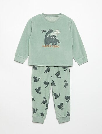 Lot de 2 pyjamas 2 pièces en polaire imprimé