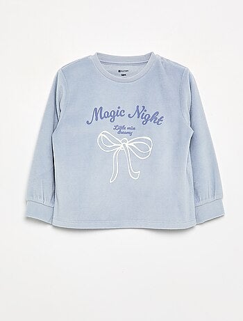 Lot de 2 pyjamas 2 pièces en polaire imprimé
