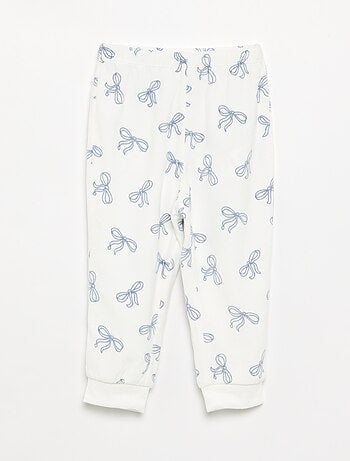 Lot de 2 pyjamas 2 pièces en polaire imprimé