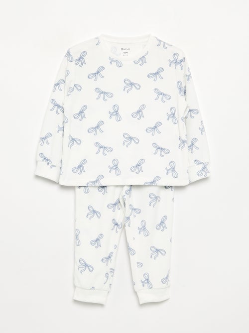 Lot de 2 pyjamas 2 pièces en polaire imprimé - Kiabi Lot de 2 pyjamas 2 pièces en polaire imprimé - Kiabi