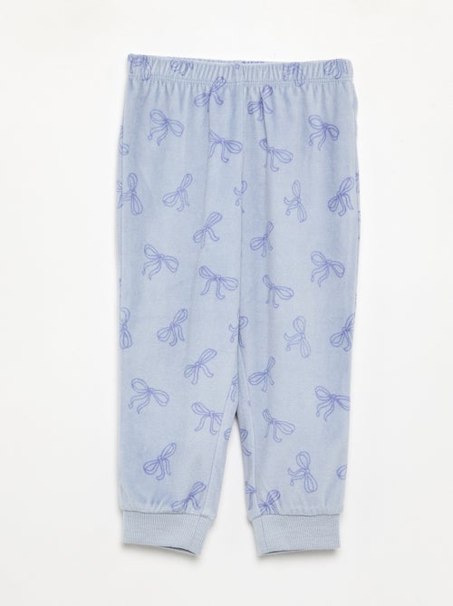 Lot de 2 pyjamas 2 pièces en polaire imprimé - Kiabi Lot de 2 pyjamas 2 pièces en polaire imprimé - Kiabi