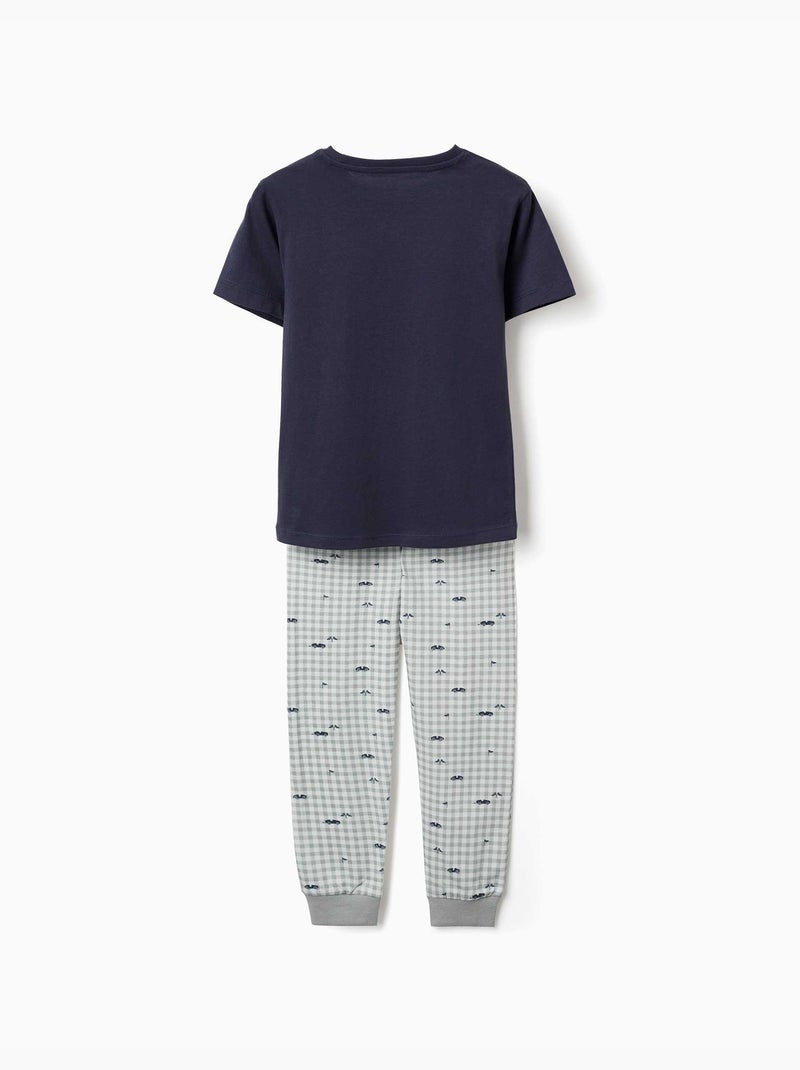 Lot de 2 pyjamas à manches courtes en coton avec imprimés voitures Multicolore - Kiabi