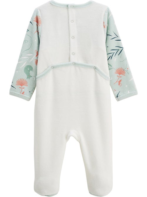 Lot de 2 pyjamas b?b? en velours Dina - Kiabi