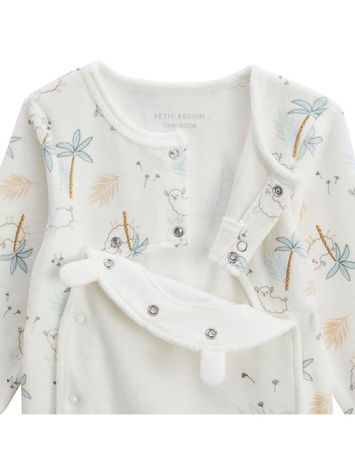 Lot de 2 pyjamas b?b? en velours Noisette - Kiabi
