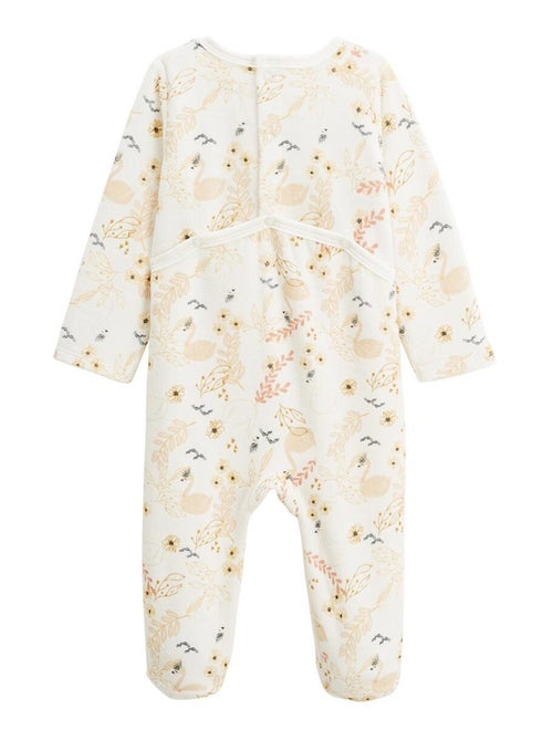 Lot de 2 pyjamas b?b? en velours Swan - Kiabi