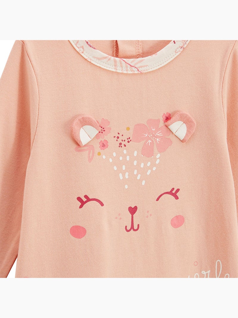 Lot de 2 pyjamas b?b? Santa Giulia Orange corail - Kiabi