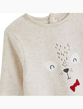 Lot de 2 pyjamas bébé 2 pièces en velours pistache
