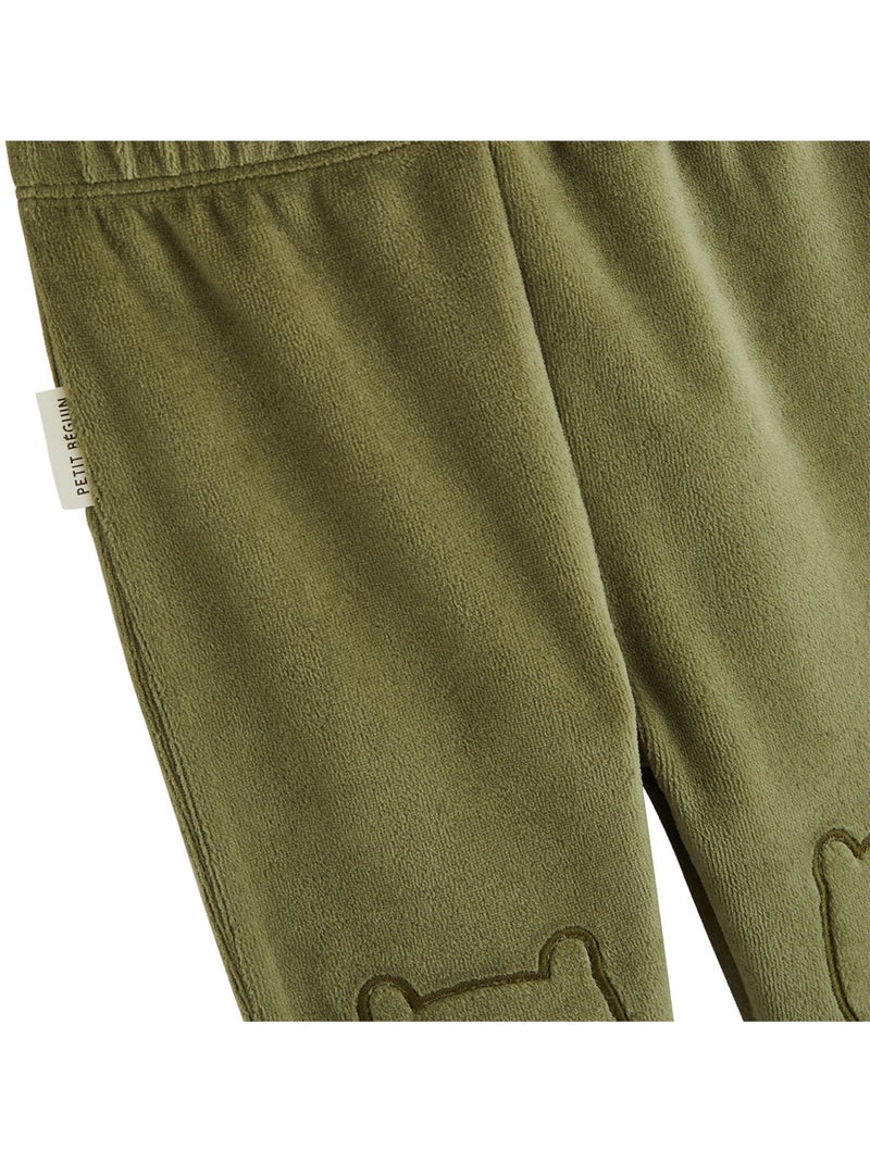 Lot de 2 pyjamas bébé 2 pièces en velours pistache Beige - Kiabi