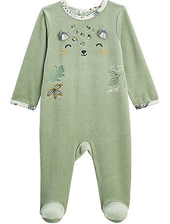 Lot de 2 pyjamas bébé en velours boavista