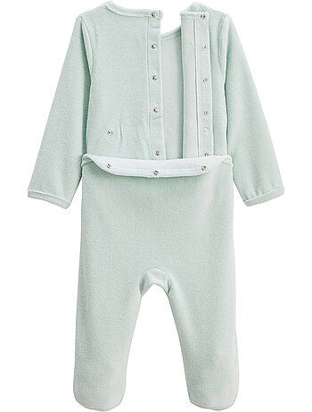 Lot de 2 pyjamas bébé en velours dina