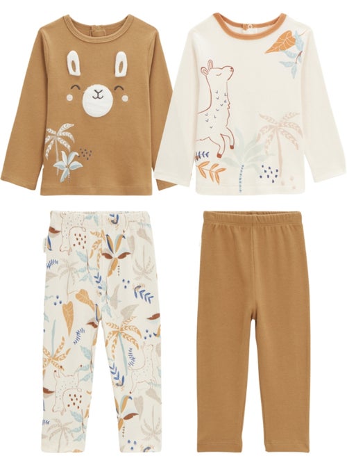 Lot de 2 pyjamas bébé Lamascotte - Kiabi