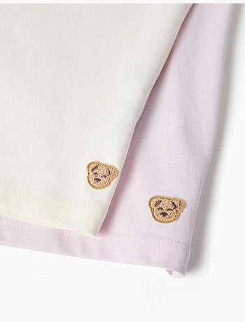 Lot de 2 pyjamas courts en coton avec imprimés floraux