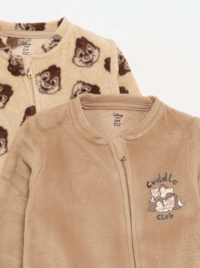 Lot de 2 pyjamas dors bien 'Disney' Beige - Kiabi