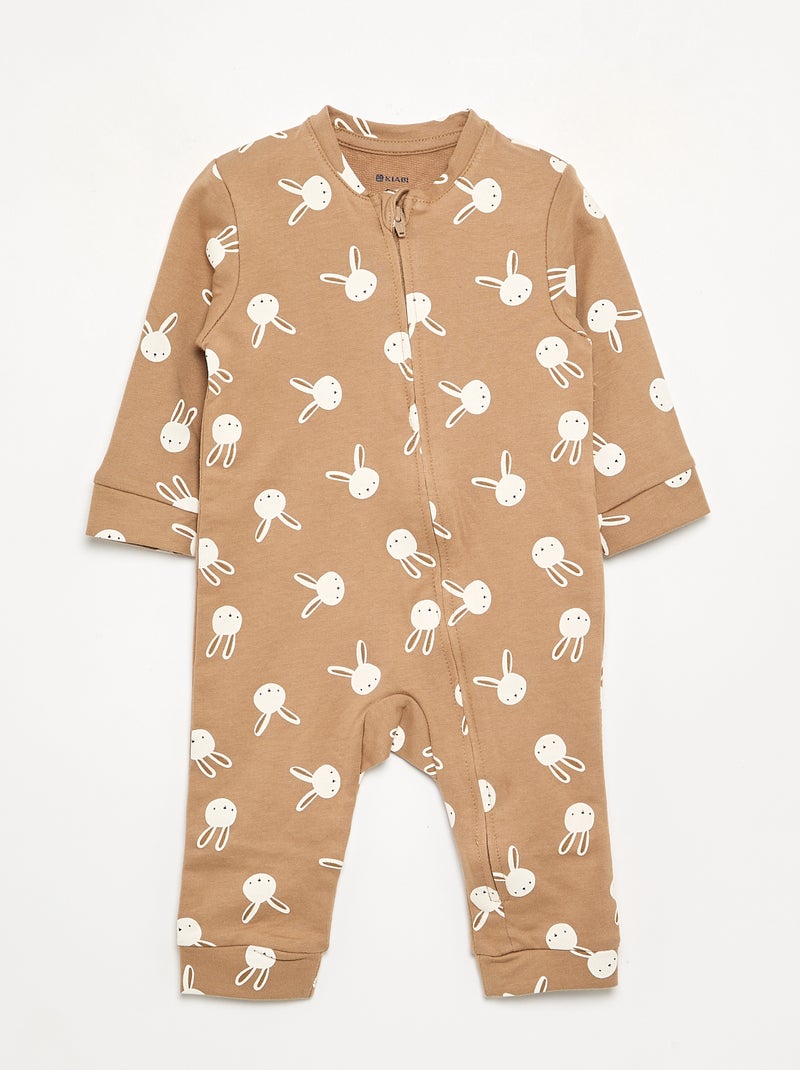 Lot de 2 pyjamas dors bien en coton Marron - Kiabi