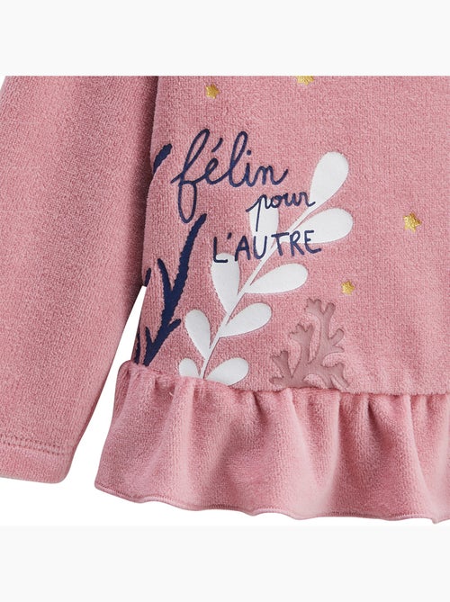 Lot de 2 pyjamas enfant 2 pièces en velours Céleste - Kiabi Lot de 2 pyjamas enfant 2 pièces en velours Céleste - Kiabi
