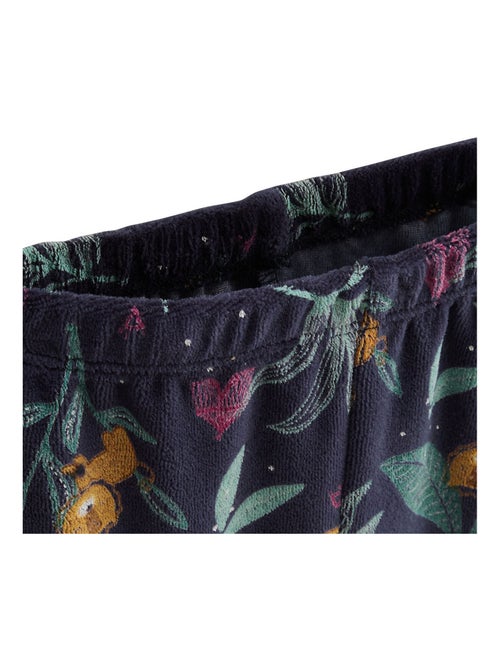 Lot de 2 pyjamas enfant 2 pièces en velours charly - Kiabi