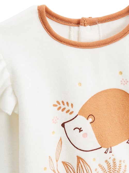 Lot de 2 pyjamas enfant 2 pièces en velours Chincha - Kiabi