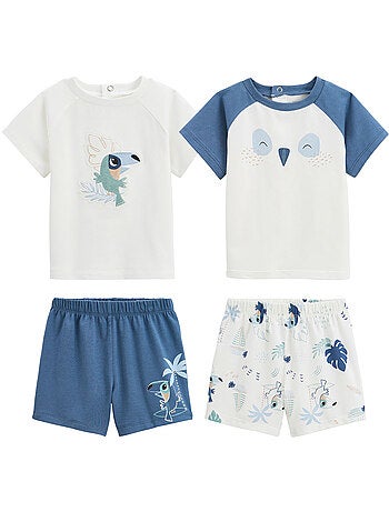 Lot de 2 pyjamas short enfant 2 pièces toucana