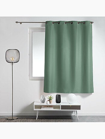 Lot de 2 rideaux à œillets petite hauteur – polyester uni epure