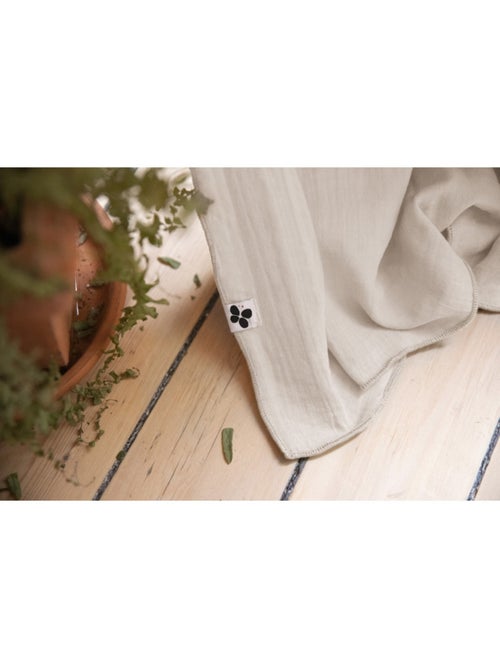 Lot de 2 rideaux gaze de coton - Kiabi Lot de 2 rideaux gaze de coton - Kiabi