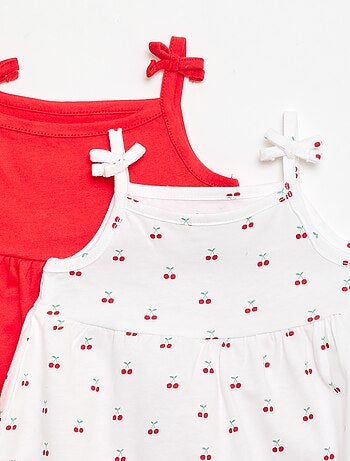 Lot de 2 robes à bretelles