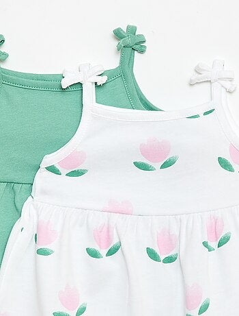 Lot de 2 robes à bretelles