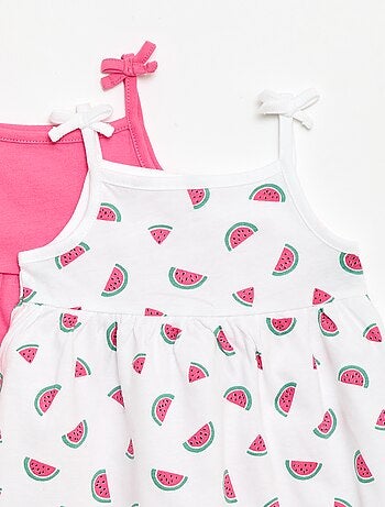 Lot de 2 robes à bretelles