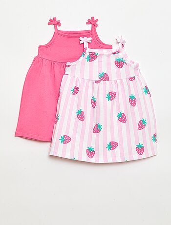 Lot de 2 robes à bretelles