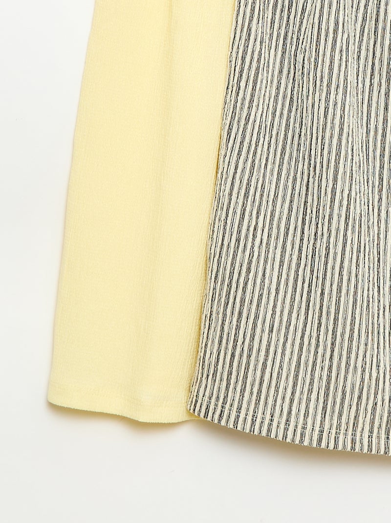 Lot de 2 robes en maille crêpée Gris - Kiabi