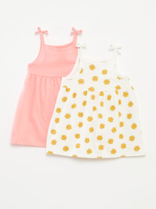 Lot de 2 robes légères à fines bretelles - 2 pièces - Kiabi