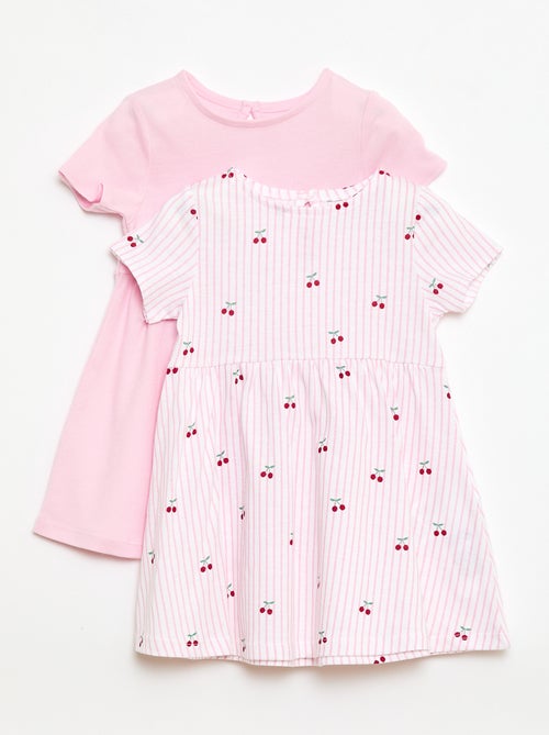Lot de 2 robes manches courtes - Kiabi