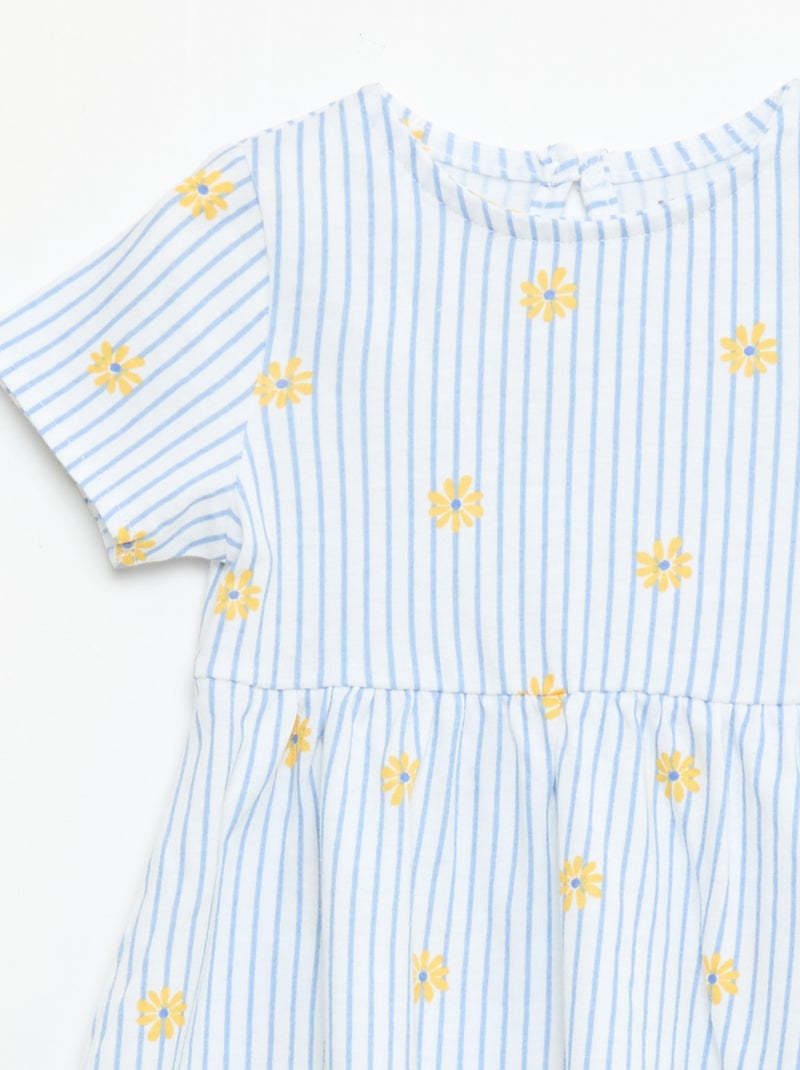 Lot de 2 robes manches courtes Bleu - Kiabi