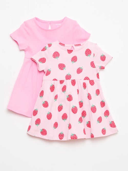 Lot de 2 robes manches courtes - Kiabi