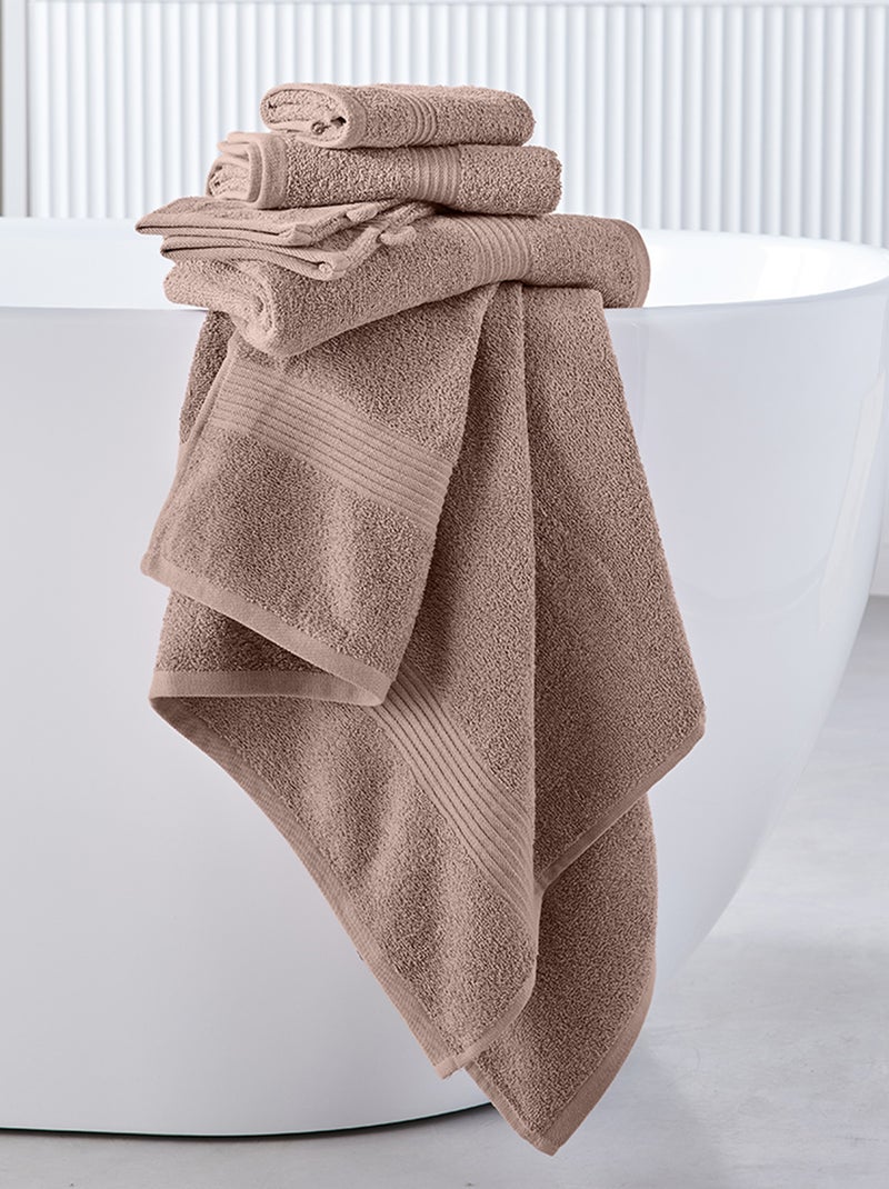 Lot de 2 serviettes 30 x 50 cm Rose - Kiabi