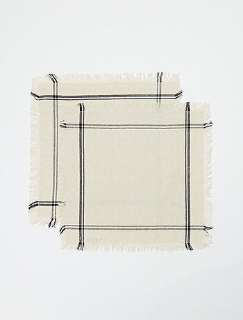 Lot de 2 serviettes de table 40x40 cm - Kiabi Home