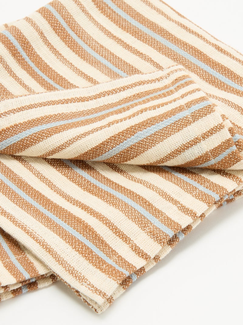 Lot de 2 serviettes de table Blanc - Kiabi