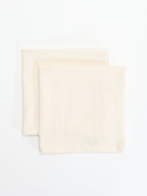 Lot de 2 serviettes de table en seersucker - Kiabi