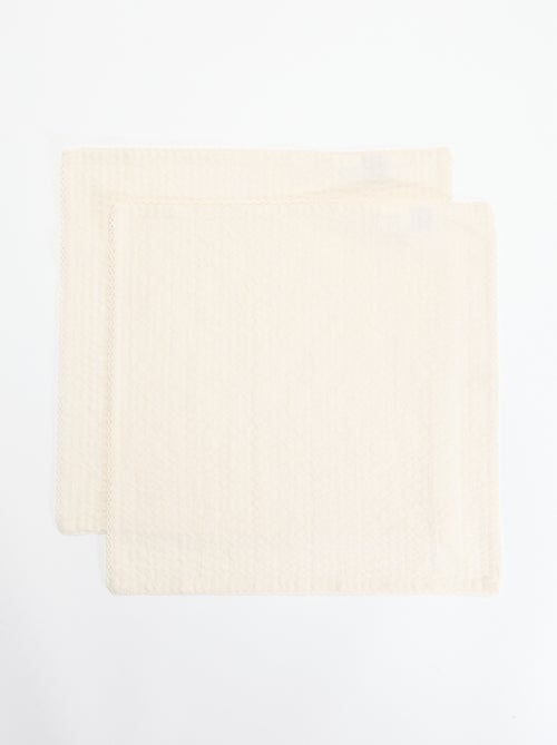 Lot de 2 serviettes de table en seersucker - Kiabi