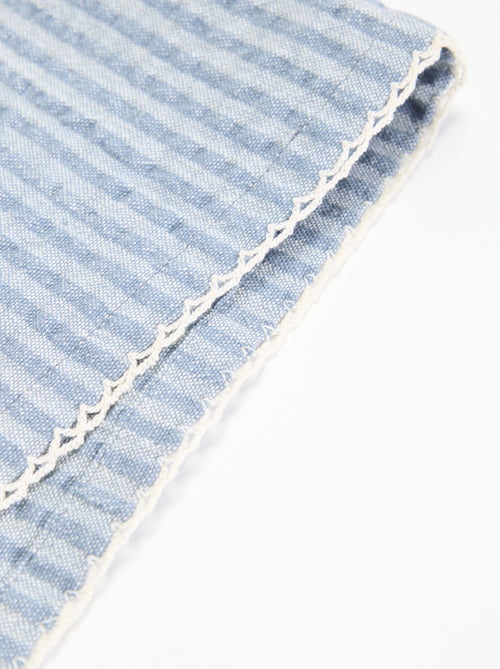 Lot de 2 serviettes de table en seersucker - Kiabi Lot de 2 serviettes de table en seersucker - Kiabi