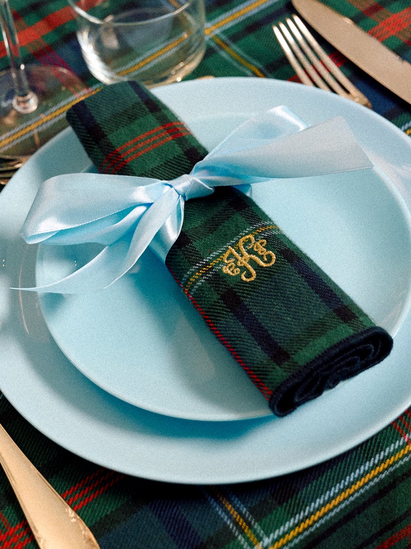 Lot de 2 serviettes de table 'Kiabi & Catherine Painvin' Vert - Kiabi