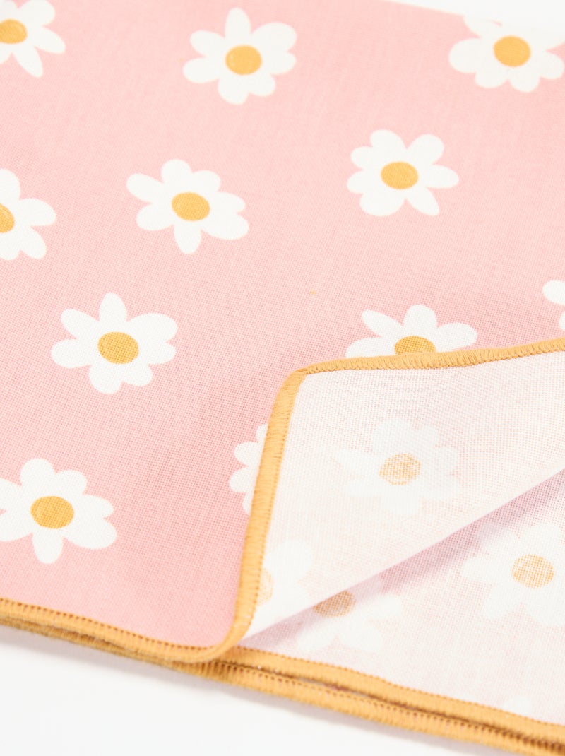 Lot de 2 serviettes de table Rose - Kiabi