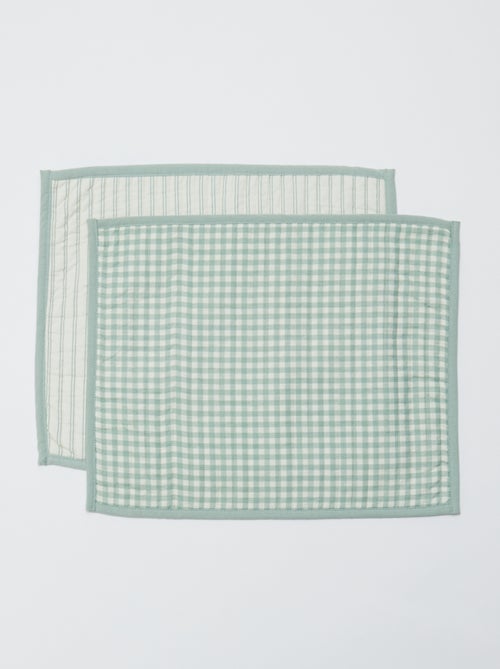 Lot de 2 sets de table 32 x 40 cm double imprimé - Kiabi Home - Kiabi