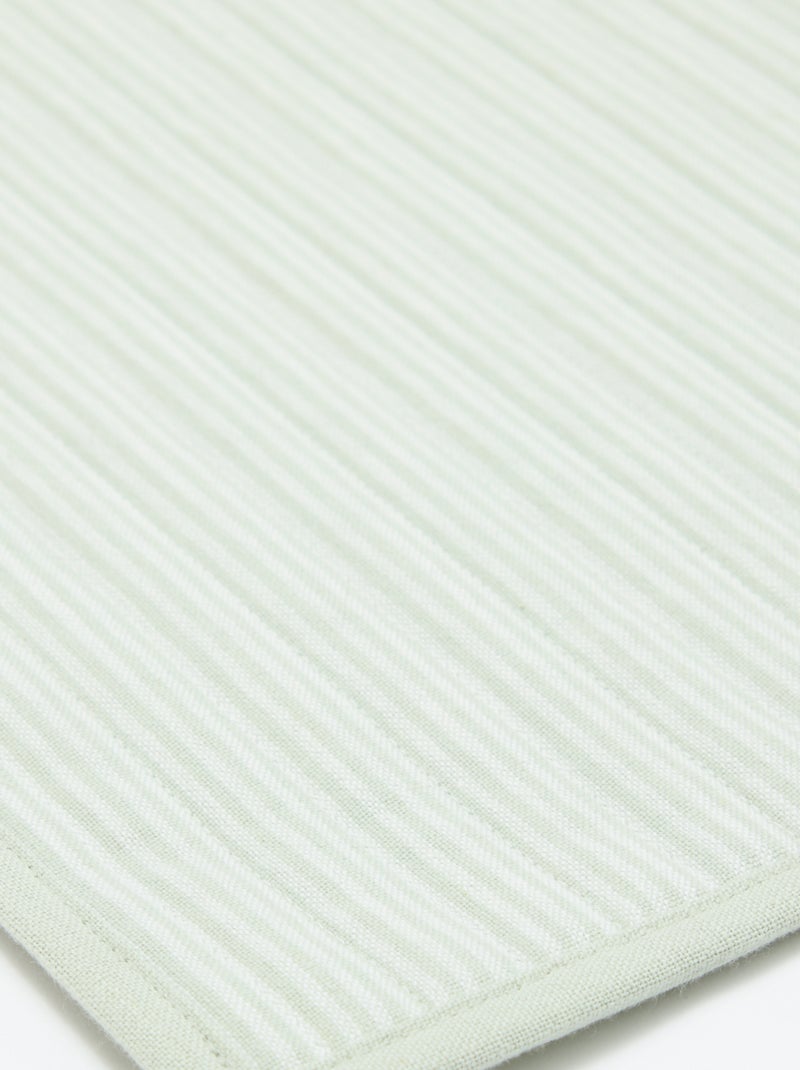 Lot de 2 sets de table à carreaux Vert - Kiabi