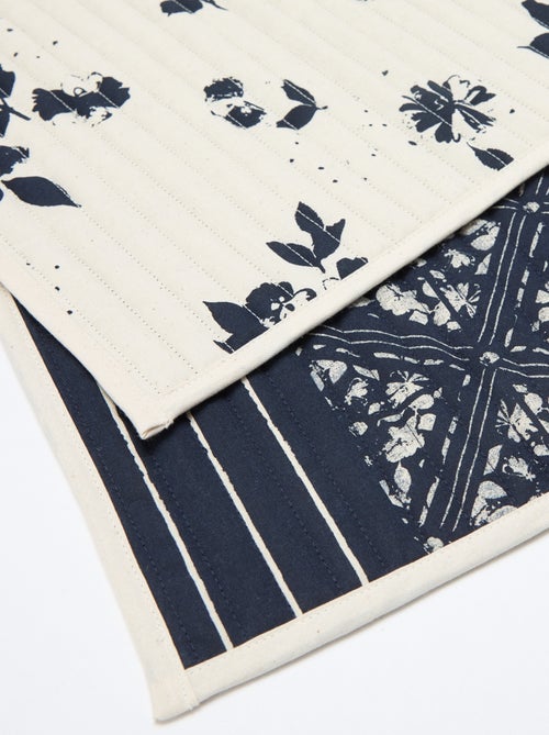 Lot de 2 sets de table à imprimé - Kiabi Home - Kiabi