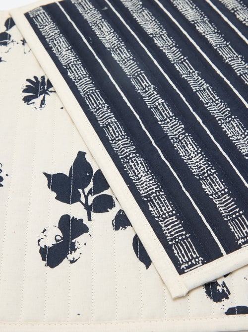 Lot de 2 sets de table à imprimé - Kiabi Home - Kiabi