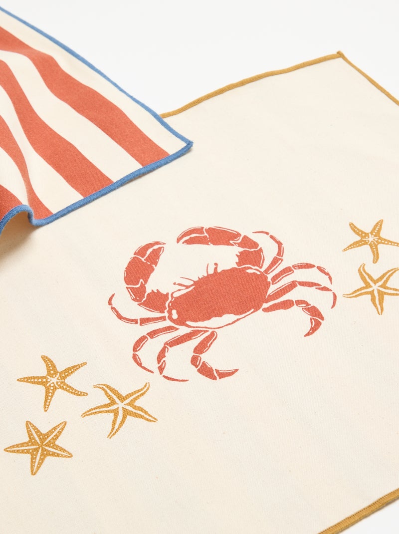 Lot de 2 sets de table Beige - Kiabi